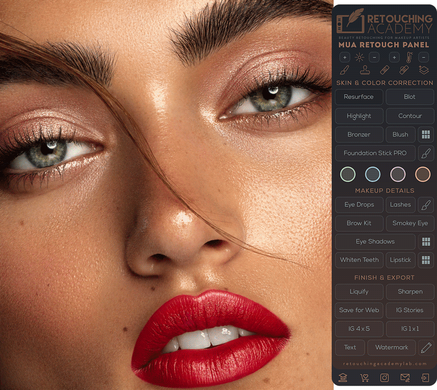 MUA Retouch Panel